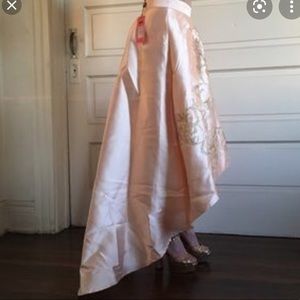 Chi Chi London Pink and Gold Hi-Low Skirt